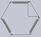 Hex log holder - Kindling Corner