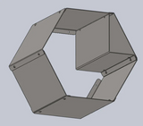 Hex log holder - Kindling Corner