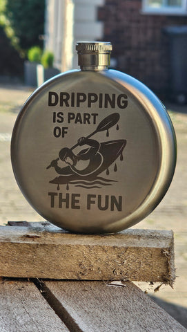 Dripping is part of the fun - Kayak 5oz Hipflask